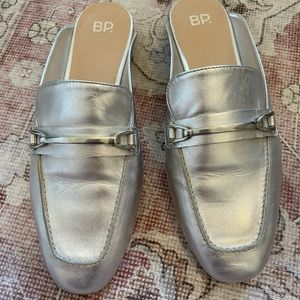 NEVER WORN BP Silver Loafers